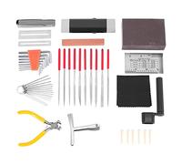 Seprendi Kit de herramientas de guitarra para reparación de guitarra eléctrica, kits de cuidado para bajo, mandolina, banjo, ukelele, medición de cuello, distancia de cuerda