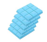 Seprendi Paneles de espuma acústica, paquete de 5 paneles de espuma de 30 x 30 x 5 cm, paneles de espuma a prueba de sonido, color azul