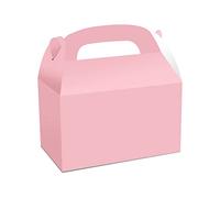 Seprendi Paquete de 48 cajas de regalo blancas para fiesta de cumpleaños, ducha, 6 x 3.5 x 3.5 pulgadas, color rosa