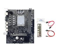 Seprendi Placa base de computadora H610+cable +deflector+grasa térmica LGA1700 DDR4 Gigabit LAN para CPU G6900 I3 12100 I5 12500 12Th