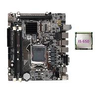 Seprendi Placa base H55 LGA1156 compatible con I3 530 I5 760 Series CPU DDR3 Memory Desktop Computer Motherboard con CPU I5 650