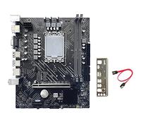 Seprendi Placa base H610+cable +deflector LGA1700 DDR4 Gigabit LAN soporte 2X32GB para G6900 G7400 I3 12100 I5 12500 12Th CPU