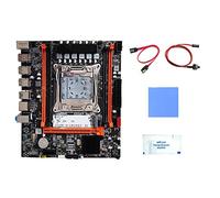 Seprendi Placa base X99H LGA2011-V3+Cable de interruptor+Cable +grasa térmica+Almohadilla Térmica DDR3X4 ECC Ranura RAM M.2 NVME PCI-E3.0 X16 Piezas de repuesto