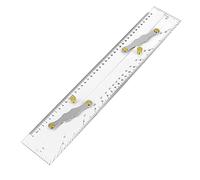 Seprendi Regla paralela marina, escalas transparentes, puntos de mapeo para tirar de la regla paralela de 450 mm, regla paralela de náuticas para