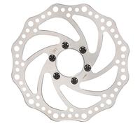 Seprendi Rotor de disco de freno de bicicleta de acero inoxidable de 160 mm, accesorios de freno de disco con de 48 mm agujero diagonal
