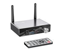 Seprendi Transceptor Bluetooth de metal negro Transceptor Bluetooth HIFI Audio AUX Receptor 3.5mm Adaptador Digital a Analógico Convertidor