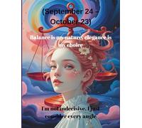(September 24 - October 23): "A 120-page lined notebook reflecting the balanced, aesthetic, and fair spirit of Libra. Perfect for students, teens, and ... for journaling, school notes, and daily use."