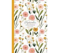 September Birth Flower Composition Notebook: Aster Floral Journal for Girls & Teens - Flower Lined Notebook for School, Writing & Notes