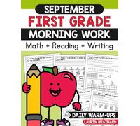 September First Grade Morning Work: Math, Reading, and Writing (First Grade Morning Work Workbooks)