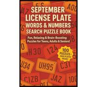 September License Plate Word & Number Search Puzzle Book For Teens, Adults & Seniors: 100 Puzzles, Plate Formats from Travel, Car, Vehicle, ... Read|Gift For Christmas, Holiday & Birthday