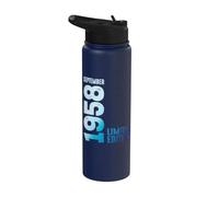 Septiembre 1958 Año 1958 Retro 1958 Vintage Edición Limitada Stainless Steel Insulated Water Bottle