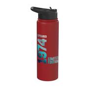 Septiembre 1974 Año 1974 Cumpleaños Edición Limitada Stainless Steel Insulated Water Bottle