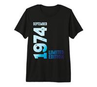 Septiembre 1974 Año 1974 Retro 1974 Vintage Edición Limitada Camiseta Premium