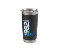 Septiembre 1982 Año 1982 Retro 1982 Vintage Edición Limitada Vaso térmico de acero inoxidable de doble pared