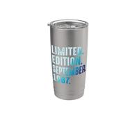 Septiembre 1987 Año 1987 Retro 1987 Vintage Edición Limitada Vaso térmico de acero inoxidable de doble pared