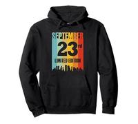 Septiembre 23 Edición Limitada Retro Vintage Cumpleaños Sudadera con Capucha