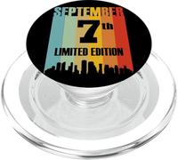Septiembre 7 Edición Limitada Retro Vintage Cumpleaños PopSockets PopGrip para MagSafe