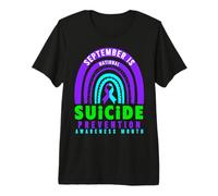 Septiembre Mes Nacional de Concientización de Prevención del Suicidio Camiseta Premium