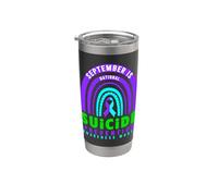 Septiembre Mes Nacional de Concientización de Prevención del Suicidio Vaso térmico de acero inoxidable de doble pared