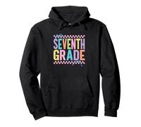 Séptimo Grado Colorido Retro De Regreso A Sudadera con Capucha