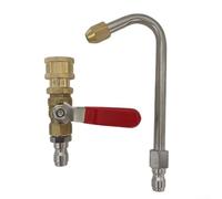 Septoolshop Boquilla de acero inoxidable de alta presión con conexión rápida de 1/4 pulgadas, 2320 psi máximo, 5 puntas de pulverización compatibles con modelos Karcher/Bosch/Nilfisk para entrada