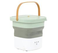Septpenta Lavadora Portátil, Mini Lavadora de Alta Capacidad de 6 L, Deshidratador Incorporado, Limpieza Profunda de Ropa Interior, Ropa de Bebé y Otra Ropa Pequeña(Verde UE)