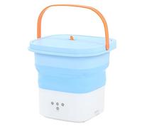 Septpenta Lavadora Portátil, Mini Lavadora de Alta Capacidad de 6 L, Deshidratador Incorporado, Limpieza Profunda de Ropa Interior, Ropa de Bebé y Otra Ropa Pequeña(Azul UE)
