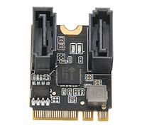 Septpenta M.2 a 2 Puertos SATA3.0, Velocidad de Transferencia de 6 Gbps, 2 Puertos SATA, Chip Jmb582, Rendimiento Estable, Admite Modo Ahci e Interfaz de Programación IDE para Windows