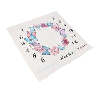 Septpenta Manta Mensual Para Bebé, Regalos Para Niña Y Niño, Tela De Fondo Fotográfico De 39,4 X 39,4 Pulgadas, Patrón De Corona, Suave Y Ligera Para Tapices, Alfombras Y Fondos