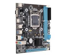 Septpenta Placa Base para PC Lga 1150 ATX, Placa Base para Juegos H81, DDR3 de Doble Canal, Interfaces de E, O, Ranura Pcie M.2 Nvme NGFF SATa 6Gb/S, Placa Base Micro H81 M ATX