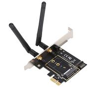 Septpenta Tarjeta Adaptadora de Módulo Inalámbrico, Componentes Electrónicos, Rendimiento Estable y Confiable, PCI e a NGFF M.2 WiFi, Contacto de Pin Sensible Adecuado para Key A, Key A E