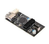 Septpenta Tarjeta Adaptadora USB3.2 Gen1 a 19PIN Tipo E, 5Gbps GENESYS GL3510 Master Control USB3.0 a Tarjeta de Expansión 19PIN, Linux para Win 7 8 10 11, Tarjeta Adaptadora 19PIN