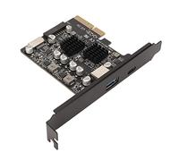 Septpenta Tarjeta PCIE Tipo C con Chip Controlador Principal ASM3142 Plus Vi822, Ancho de Banda Máximo PCIE 3.0 de 10 Gbps, Pines Chapados en Oro 2 Grupos de Soporte de Alta Potencia USB3.2 Gen2