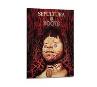 SEPULTURA Roots - Póster musical de alto voltaje para pared, diseño de tatuaje tribal, arte de pared en lienzo para sala de estar, dormitorio, sala de juegos, oficina, 24 x 3 pulgadas