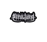 Sepultura Silver Metal Band parche patch bordado con logotipo para planchar de hierro en apliques