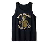 Sepulturero Trabajador del Cementerio cavando tumbas Equipo del Cementerio Camiseta sin Mangas