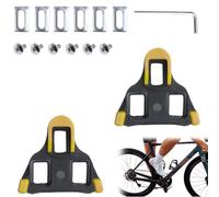 SEPWGUMD Cuñas de Pedal Bicicleta 1 par compatibles SPD-SL, cuñas para Zapatillas Ciclismo 3 Orificios, Resistentes Antideslizantes para Carretera montaña