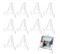 SEPWGUMD Soporte acrílico para Tarjetas coleccionables 10 Unidades 4,7x6,2 cm Transparente para exhibición de Cartas, Monedas, Fotos y Marcos pequeños