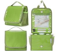 SEPWIK Neceser de viaje para mujer con gancho para colgar, resistente al agua, organizador colgante para champú, contenedor de tamaño completo, artículos de tocador serie Scandihome, Green