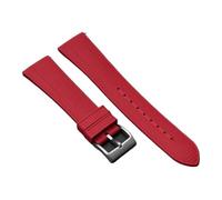 SEQLTWFC 20 mm 22 mm Nueva correa de reloj de caucho fluorado FKM Buceo Pulsera con hebilla de acero inoxidable de liberación rápida Compatible con correa Omega Seiko Rolex(Red,20mm)