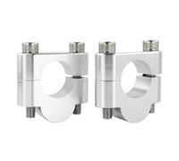 SEQLTWFC Compatible con Can-Am DS450 Arctic Cat1000 Thundercat DVX400 Abrazaderas de Montaje for elevadores de Manillar de Motocicleta de 7/8" y 22 mm(Silver Riser 20mm)