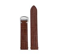SEQLTWFC Compatible con Cartier ROADSTER W6206018 W6206017 Correa de reloj de nailon for hombre Correa de reloj de cuero de vaca de liberación rápida for mujer Pulsera de cuero de vaca de 19 mm(B-brow