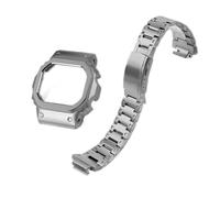 SEQLTWFC Compatible con Casio Watch DW-5600 GW-B5600 GW-M5610 Mod Kit de caja de titanio + correa compatible con 5600 5610 juego de correas de reloj de bisel de metal con herramientas, DW-5610 G5600E