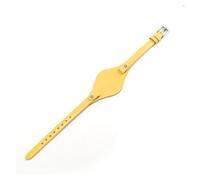 SEQLTWFC Compatible con Fossil ES3077 2830 3262 3060 4176 4119 Correa de reloj for mujer con bandeja Correa de cuero Pulsera de tamaño pequeño de 8 mm(Yellow)