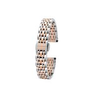 SEQLTWFC Compatible con Huawei GT4 41mm Watch3 Mujeres Hombres Correa de acero inoxidable GT2pro Honor Watchband GT3 42mm GT3pro Correa de metal sólido(Silver Rose Gold,22mm width)