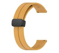 SEQLTWFC Correa Compatible con Omega X Swatch Joint MoonSwatch Pulsera de Silicona Suave con Hebilla magnética Compatible con Samsung Huawei Smart Watch Band 20 mm(Yellow)