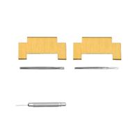 SEQLTWFC Correa de acero de precisión compatible con Tissot PRX Super Player T137410 T137407 for hombre (27 x 12 mm) y mujer (24 x 11 mm).(Golden two section,Men 27X12mm)