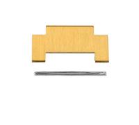 SEQLTWFC Correa de acero de precisión compatible con Tissot PRX Super Player T137410 T137407 for hombre (27 x 12 mm) y mujer (24 x 11 mm).(Golden one section,Men 27X12mm)