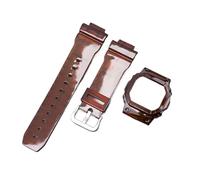 SEQLTWFC Correa de caja modificada compatible con Casio G-Shock DW-5600/5000/5030 GW-M5610 G-5600 GLX-5600 Reemplazar accesorios de correa de reloj de silicona de resina(Brown,5610)