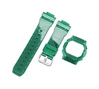 SEQLTWFC Correa de caja modificada compatible con Casio G-Shock DW-5600/5000/5030 GW-M5610 G-5600 GLX-5600 Reemplazar accesorios de correa de reloj de silicona de resina(Green,5610)
